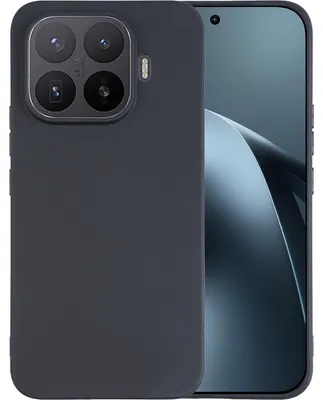 Image de Cazy Coque compatible avec Xiaomi 17T Pro Coque en Silicone – Coque Flexible – Noir