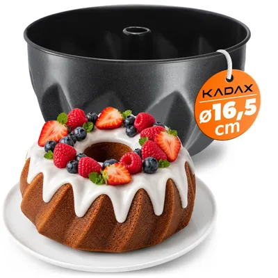 Produktbild von KADAX Gugelhupfform, Spiralnapfkuchenform aus Blech mit Antihaftbeschichtung