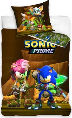 Obrázek produktu pro Dětské povlečení Ježek Sonic a Amy Rose