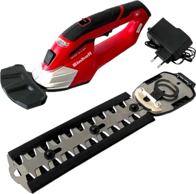 Immagine prodotto di Einhell GE-CG 12 Li WT Cesoie per erba e arbusti a batteria 12 V 10 / 19 cm ( 3410411 ) + batteria ricaricabile integrata 1,5 Ah + caricatore