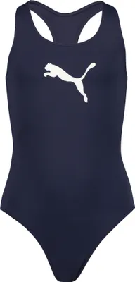Produktbild von PUMA Racerback Badeanzug für Mädchen Badeanzug SWIM GIRLS Chlorbeständig, Farbe:Navy, Bekleidung:140