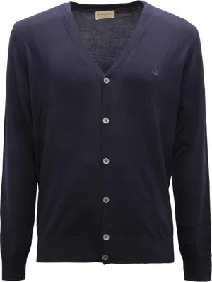 Immagine prodotto di 9479Av Cardigan Uomo Brooksfield Man Wool Sweater Blue