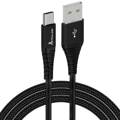 Produktbild von Extralink USB Kabel Ladekabel 15W USB A to USB C 2m Datenkabel für Samsung Xiaomi Nylon