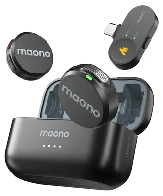 Productafbeelding van Draadloze microfoon - Clip microfoon - Draadloze lavalier microfoon - 9 g - 48kHz/24-bits