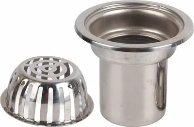Image de Drain de toit en acier inoxydable non bloquant Balcon Outdoor Rain Bucket Drainage Parts Round 5in