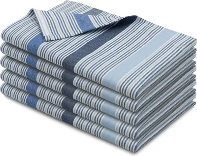 Produktbild von 5er Set Geschirrtücher 100% Baumwolle, 50x70 cm, Blau