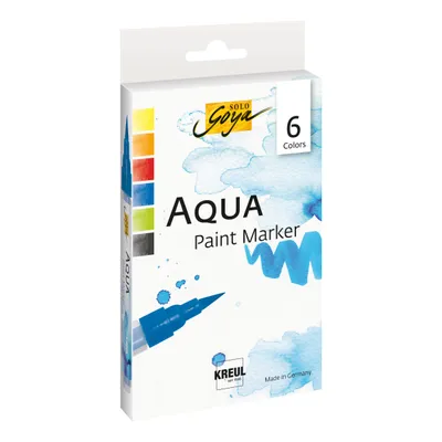 Immagine prodotto di KREUL 18180 KREUL Aqua Paint Marker SOLO Goya, set di 6 pennarelli