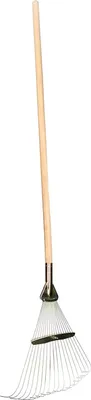 Obrázok produktu pre KOTARBAU® Hrable na lístie Pozinkované Nastaviteľná šírka 210-470 mm 18 hrotov s rukoväťou