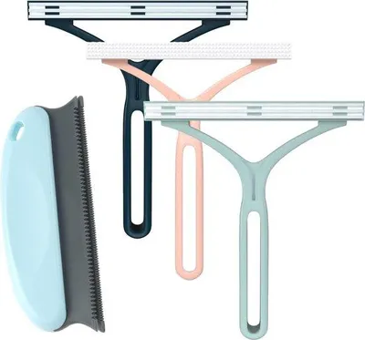 Image de Brosse en peluche réutilisable, lot de 4, pour les vêtements, les tapis et les meubles rembourrés