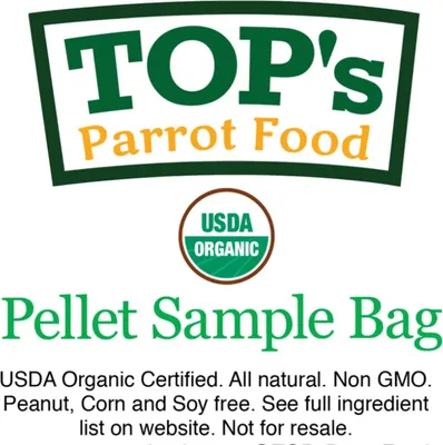 Zdjęcie produktu dla TOP's Parrot Food Medium Pellets - Organiczny granulat Top's dla wszystkich gatunków PaPug 57g -PRÓBKA