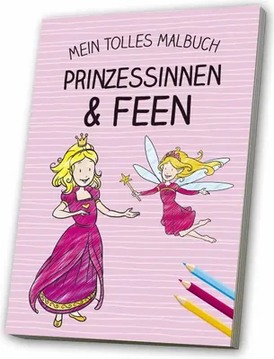 Produktbild von Malbuch Feen & Prinzessinnen - Kreatives Ausmalbuch für Kinder