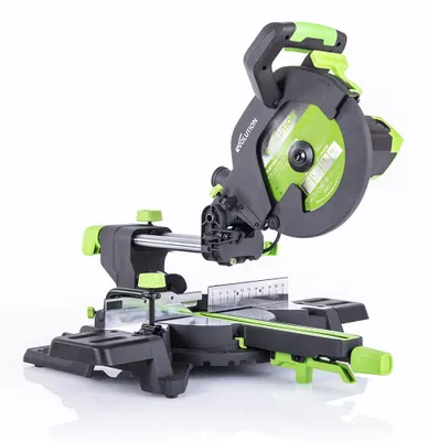 Productafbeelding van Evolution F255SMS Schuif-, verstel- en verstekzaag 2000W | 255mm multifunctionele zaag | 300mm intrekfunctie, inclusief zaagblad met hardmetalen tanden voor hout, metaal en kunststof