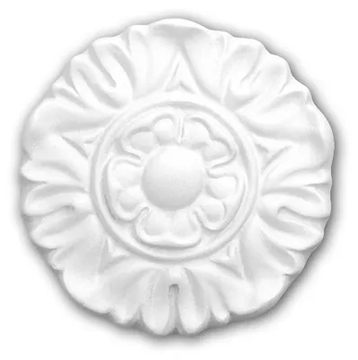 Produktbild von PROFHOME 160017 Rosette dekoratives Element Stuckeinrichtungs aus Polyurethan Ø 9 cm