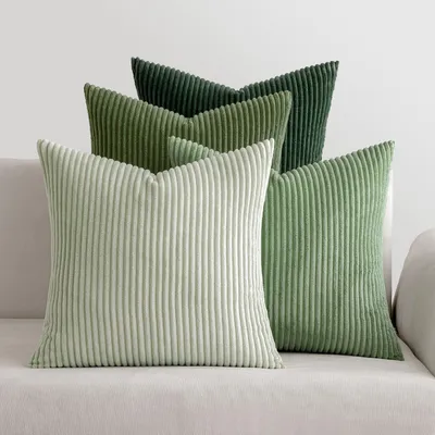Produktbild von MIULEE Kordsamt Kissenbezug 4er-Set 40x40cm Forest Green Series