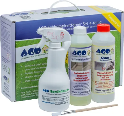 Produktbild von AGO Schimmelentferner - Set 4 tlg. - extra stark und nachhaltig