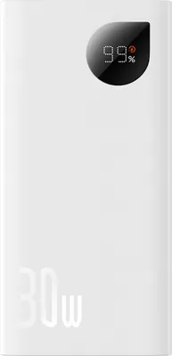 Produktbild von Baseus Powerbank mit Digitalanzeige 2Xusba/1Xusb-C 10000Mah 30W Weiß