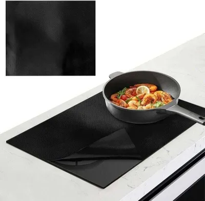 Obrázek produktu pro Silikonová pečící podložka pro indukční varné desky, Chránič indukční varné desky 52x61 cm, Chránič indukční varné desky, Ochranná podložka pro indukční varné desky pro trouby a sporáky