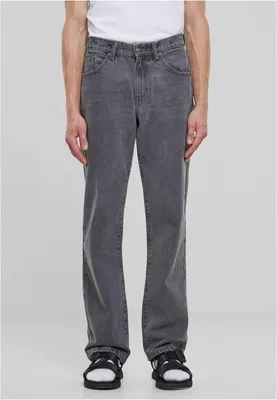 Produktbild von Urban Classics - Herren Heavy Ounce Straight Fit Jeans - NEW GREY WASHED - W36