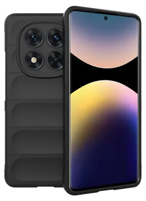 Produktbild von Techsuit Magic Shield Silikon Back Cover Hülle für Xiaomi Redmi Note 14 Pro - Schwarz