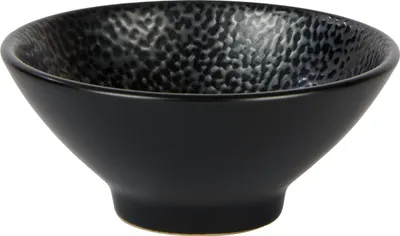 Produktbild von Lambert Kaori Dippschale Rochen-Optik schwarz / metallic, H 4,1 cm D 10 cm, Stoneware 20484