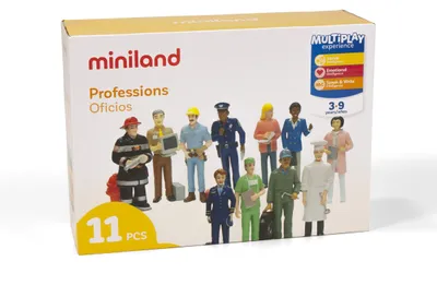 Produktbild von Miniland Berufe Figuren Set 11 Stk 12.5 cm Spielzeug 27388