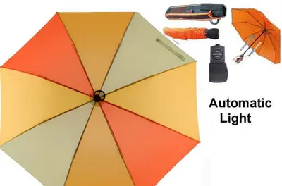 Produktbild von Euroschirm Light Trek Automatic Regenschirm gelb_orange