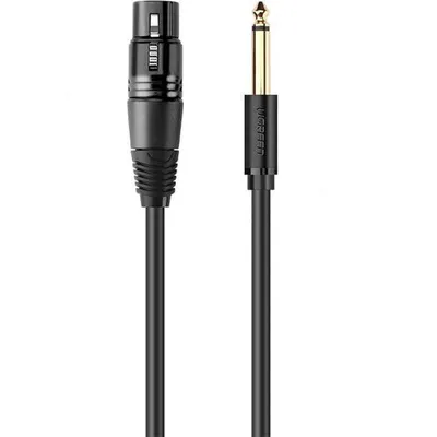 Produktbild von Ugreen Professionelles XLR-zu-6,35mm-Mikrofonkabel 3m (AV131) fr Audioanwendungen