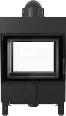 Produktbild von Kamineinsatz aus Stahl KRATKI LUCY Tunnel 12 kW Ø 200 schwarz Verkleidung