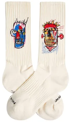 Image de Chaussettes Jimmy Lion Athletic Basquiat Heads 1982 pour Uni