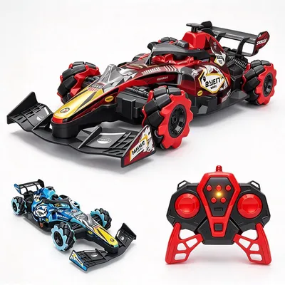 Produktbild von RC-Auto RC Drift Car Rot/Blau Mix, Ferngesteuertes Auto1:10 mit Spray