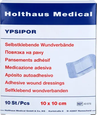 Produktbild von WUNDVERBAND steril YPSIPOR 10x10cm, 10 St VER