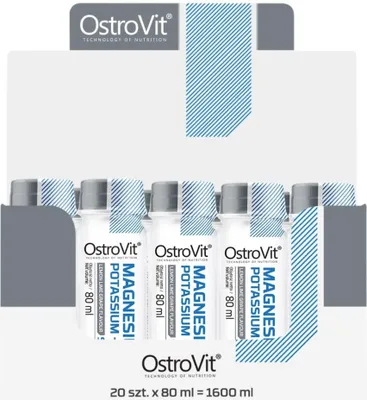 Produktbild von Ostrovit Magnesium Potassium + B6 Shot (20 x 80 ml) 5903933905563
