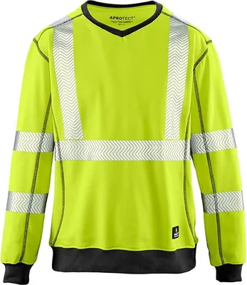 Produktbild von 4PROTECT® Warnschutz-Sweatshirt COLUMBUS Leuchtgelb XXL