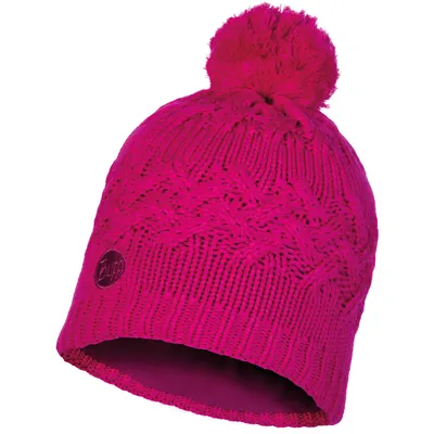 Produktbild von BUFF Knitted & Fleece Hat Savva Bommelmütze magenta