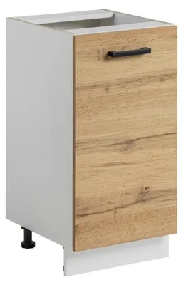 Image de Meuble bas de cuisine "Rita" - Naturel/Blanc - L 40 x H 81 cm