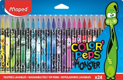 Produktbild von Maped - Color' Peps Filzstifte - Monster ( 24 Stk.) ( 845401)