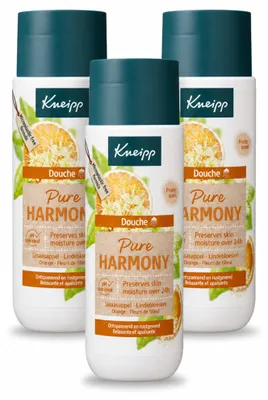 Produktbild von 3 x Kneipp Pure Harmony Douchegel - Orange & Lindenblüte - 200 ml - Vorteilspackung - 3 Stücke