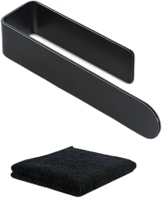 Image de Porte-serviettes sans perçage, 23 cm, en acier inoxydable, adhésif, pour salle de bain