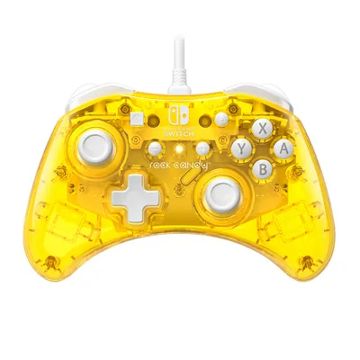 Obrázek produktu pro PDP Rock Candy - Gamepad - Nintendo Switch - Kabelový - USB - Žlutý - Polykarbonát (PC)
