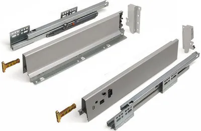 Produktbild von Schubkastensystem SO-BOX weiß Höhe: 84 mm Tiefe: 300 mm Küchenschublade belastbar bis 40 kg Soft-Close
