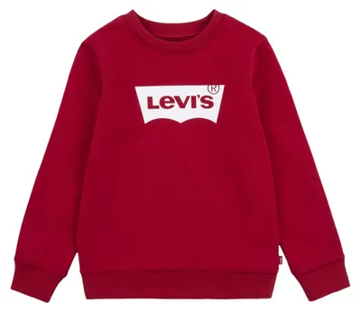 Productafbeelding van Levi's Kids - Zweetshirt met vleermuismouwen en ronde hals, jongensmodel, Levi's, rood/wit, maat 12 jaar