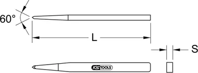 Produktbild von KS Tools 162.0321 masonry chisels Tile chisel