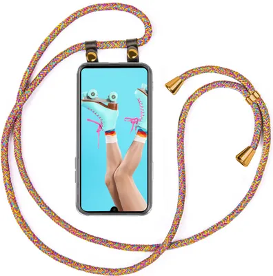 Produktbild von UMHÄNGEHÜLLE + KORDEL für Xiaomi Redmi Note 7, Farbe:Regenbogen