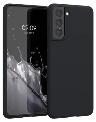 Produktbild von kwmobile Handyhülle für Samsung Galaxy S21 Hülle - TPU Case - Kabelloses Laden - Schutzhülle Cover in Heidelbeerblau