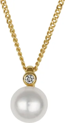Produktbild von Orolino Halskette 585/- Gold 42/45 gelb Süßwasserzuchtperle Weiß 500341325-1