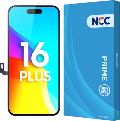 Produktbild von OEM - NCC Prime InCell LCD Display Touchscreen Bildschirm Schwarz für iPhone 16 Plus & Werkzeug