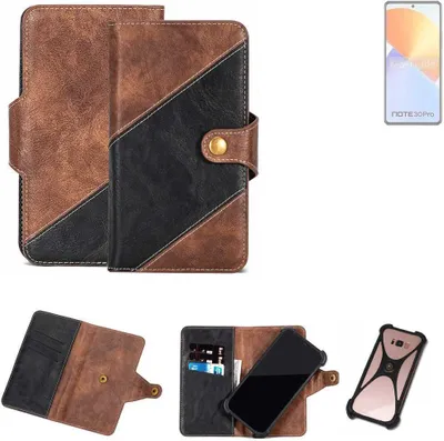 Produktbild von K-S-Trade Handyhülle Schutzhülle Bookstyle Case kompatibel mit Infinix Note 30 Pro Klapphülle Cover Hülle Schutztasche 1x