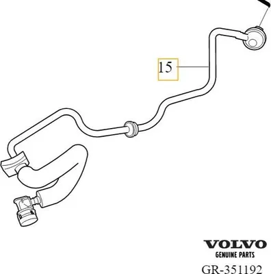 Produktbild von VOLVO S80 V70 XC70 OE Vakuum-Servoleitung 31274988