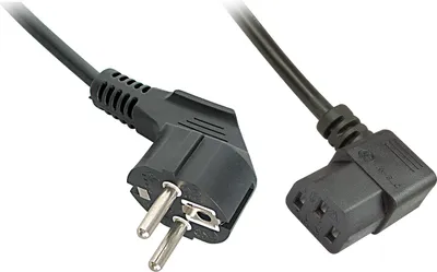 Immagine prodotto di LINDY Cavo di alimentazione IEC angolato Schuko-C13 5 m