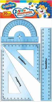 Zdjęcie produktu dla Zestaw geometryczny 4 elementy, 20 cm BAMBINO